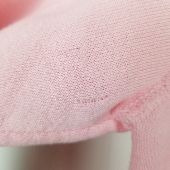 Vintage 90s USA Tultex Blank Crew Neck Sweatshirt Pink Adult Medium Cotton Blend - Picture 6 of 11